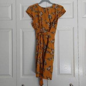 Asos yellow floral dress